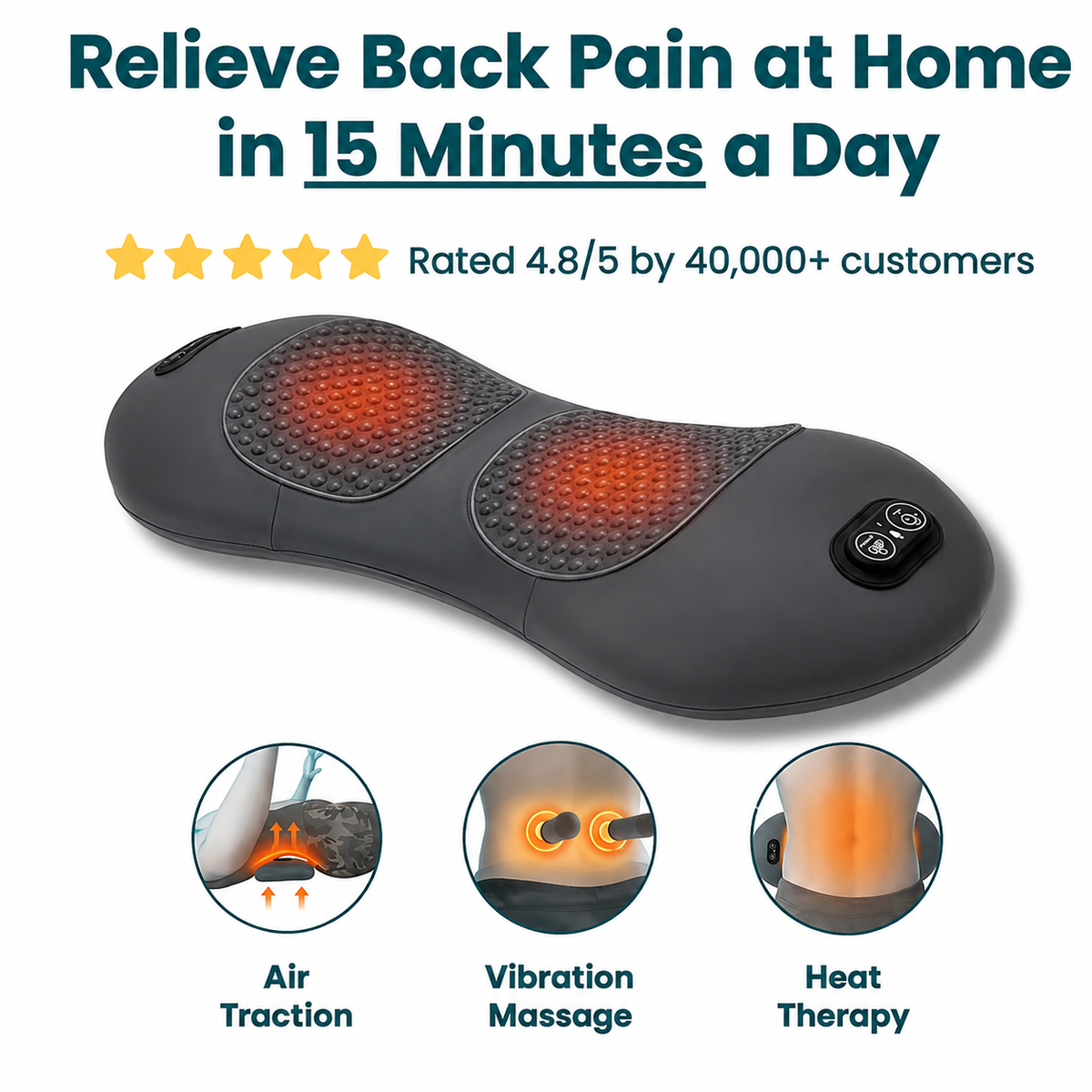 AlleviSpine 3-in-1 Back Massager
